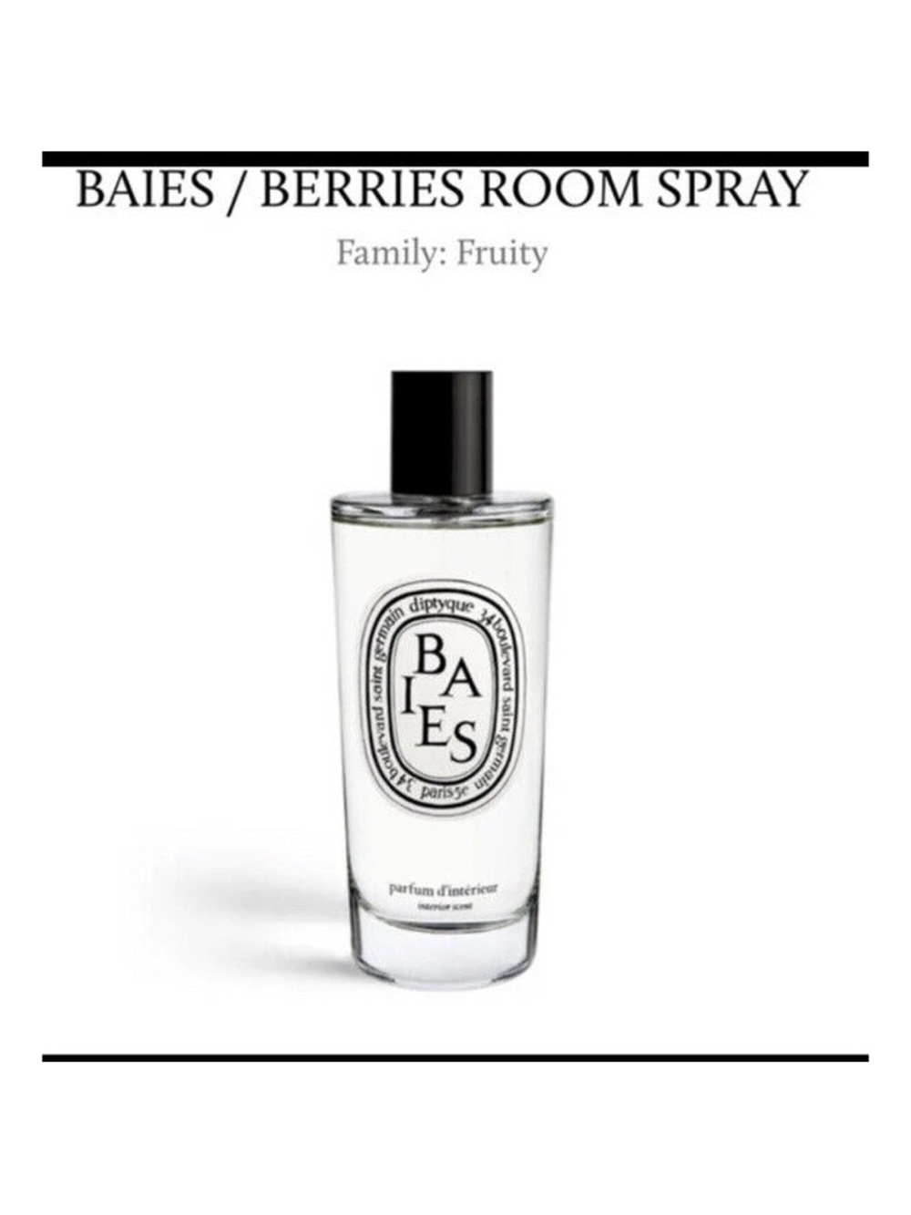 Diptyque Baies Room Spray Berries - Picture 4 of 4